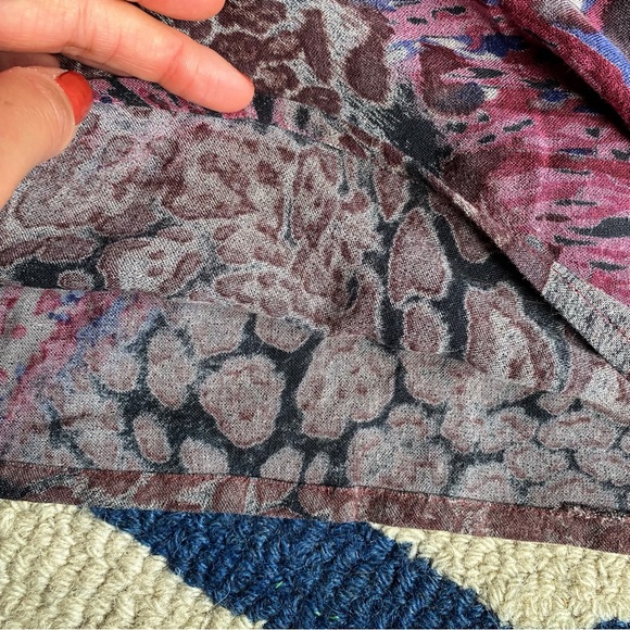 💗 BOHO PINK BLUE MULTI EMBROIDERED LOOSE FIT MAXI DRESS! - Picture 12 of 13